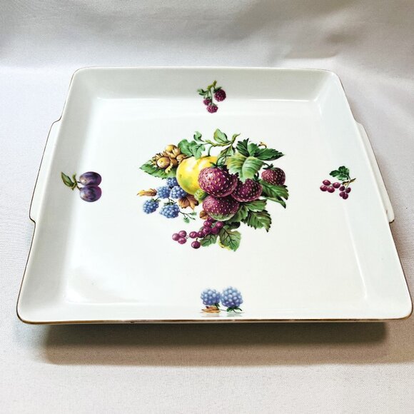 Israel Hotel Ware NAAMAN Vintage Ceramic Serving Tray 9 1/2” Square Dish - Picture 1 of 9
